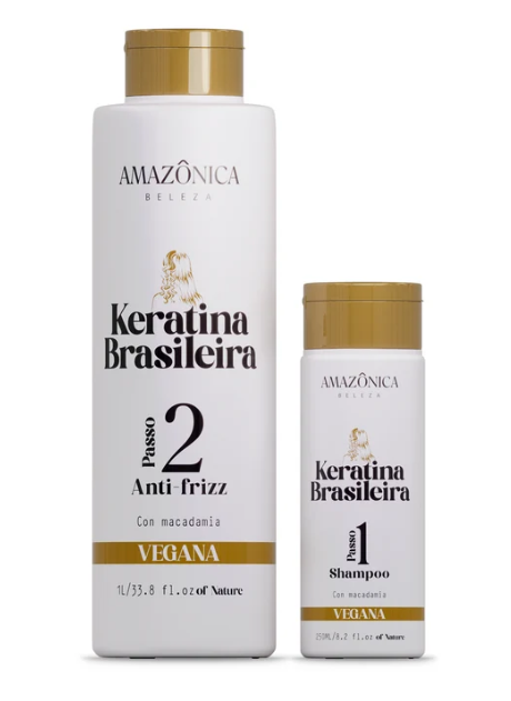 Keratina brasileira 250 ml + 1000 ml - vegana
