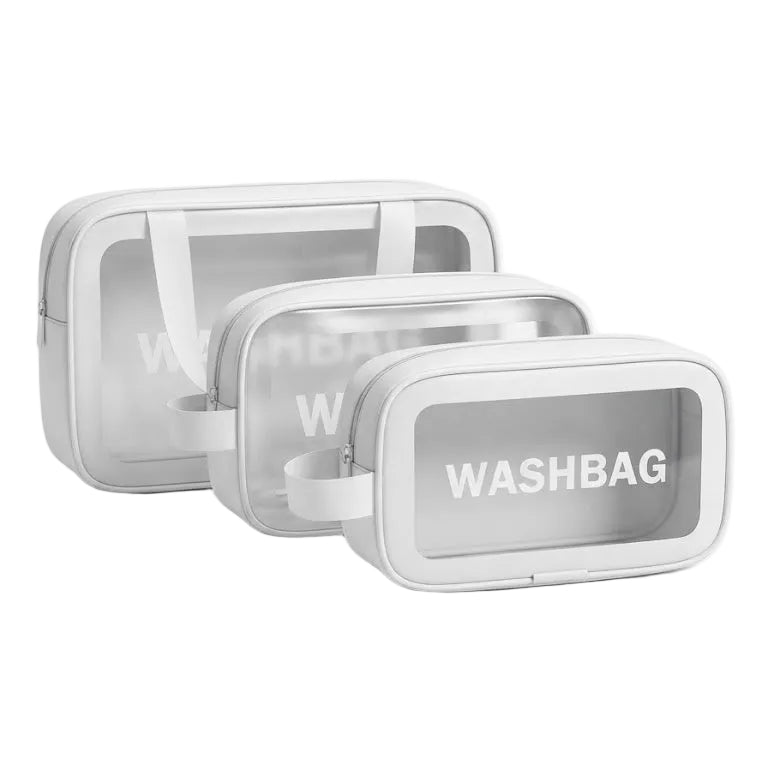 Kit cosmetiquera washbag x3 - Blanco