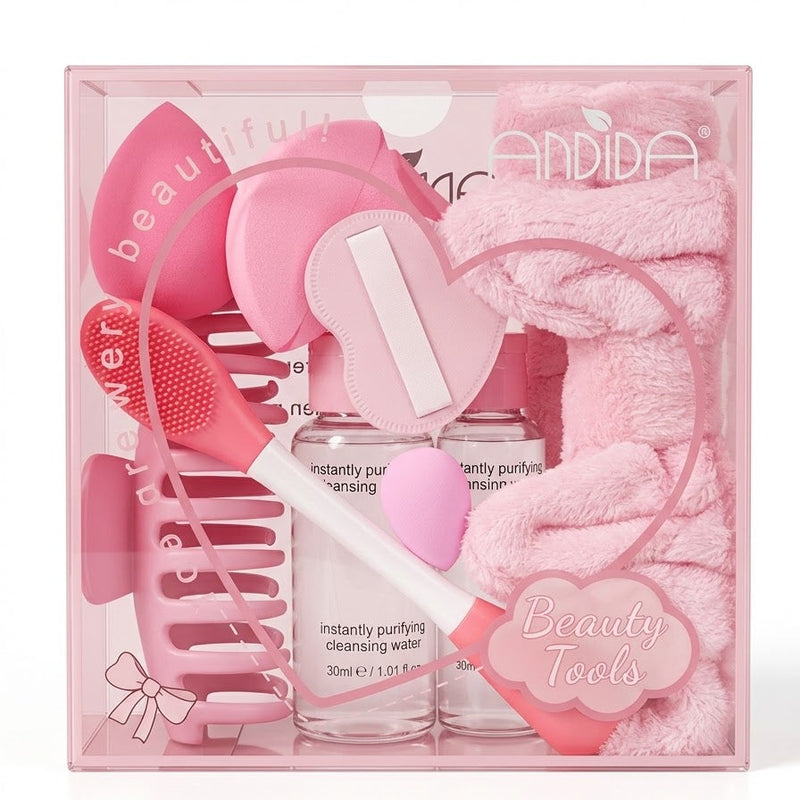 Kit annina beauty tools x8 94-8 - Rosa