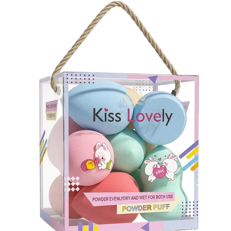 Kit pomos powder puff kiss lovely x10
