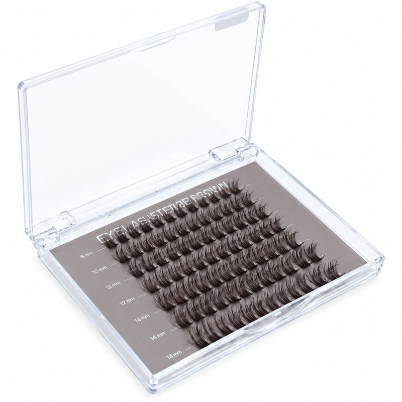 Pestañas cluster du brown 3D - 36