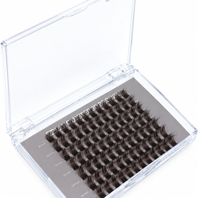 Pestañas cluster du brown 3D - 37