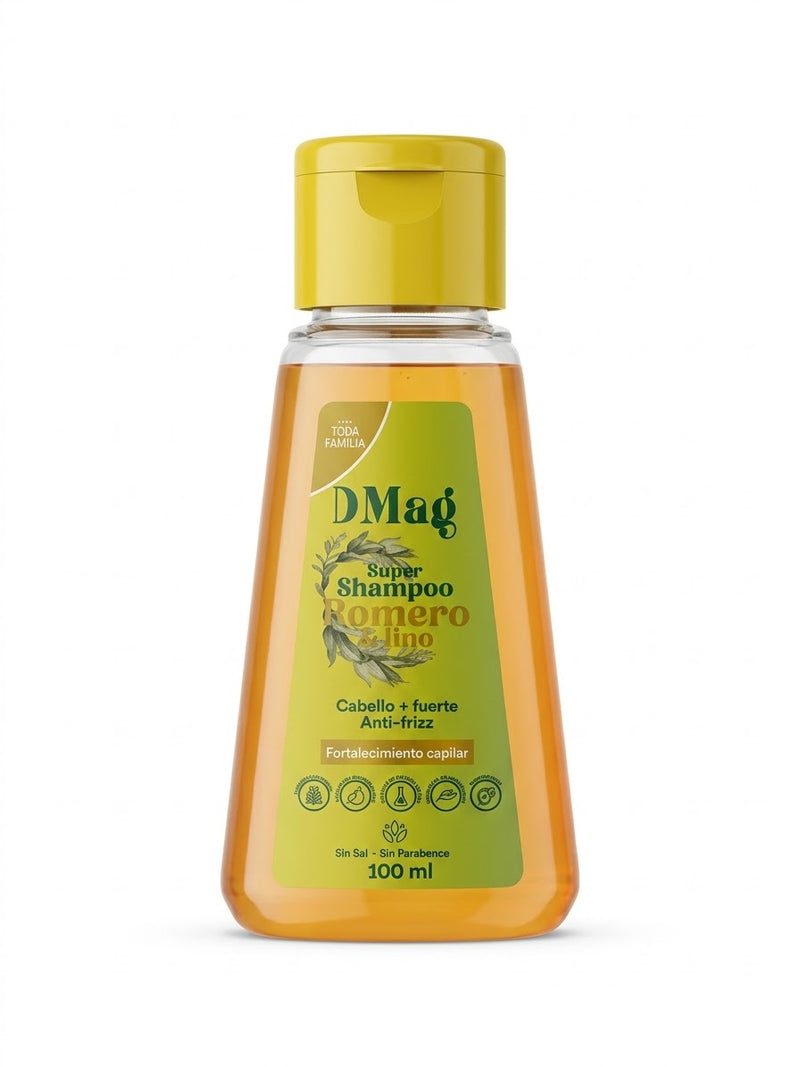 Shampoo romero y lino x100 ml