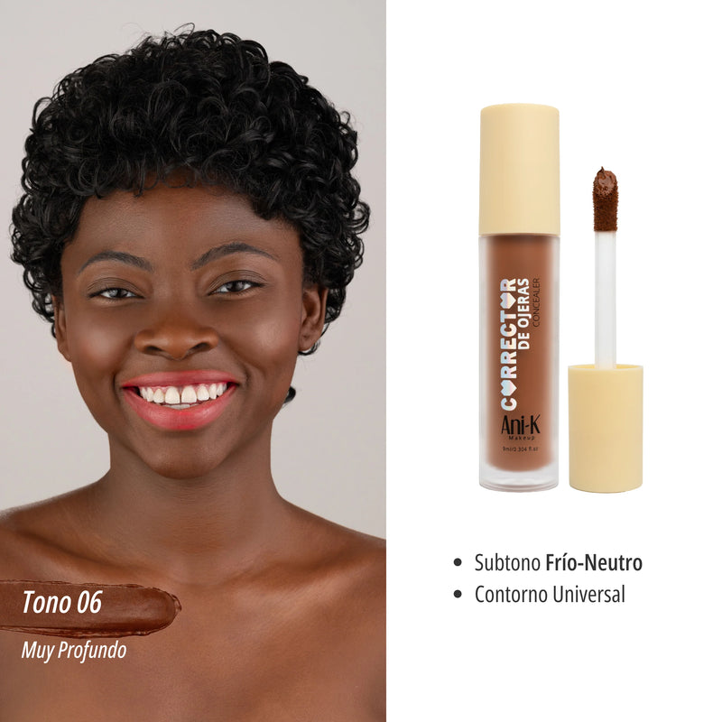Corrector liquido anik concealer tono 06 x9 ml