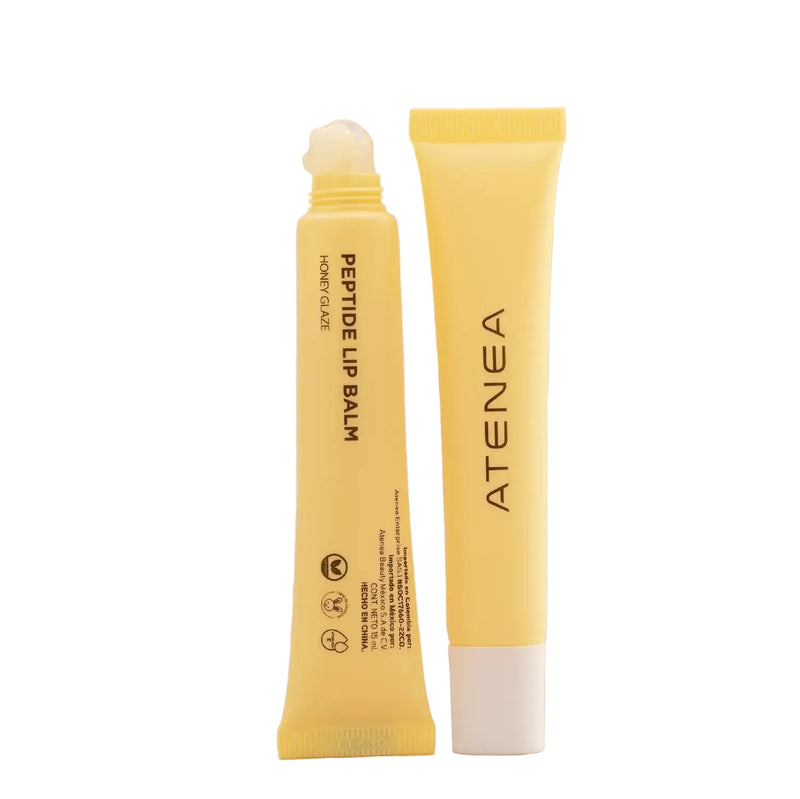 Lip balm peptide honey glaze