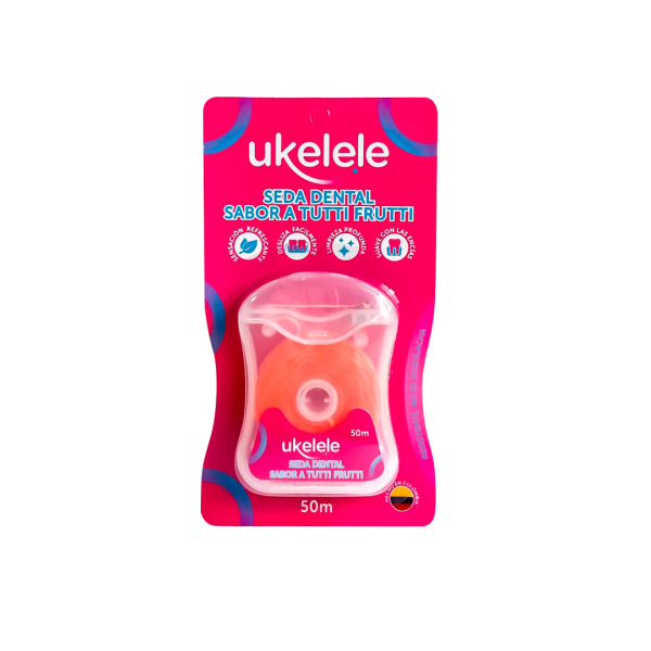 Seda dental ukelele x50 mt tutti frutti
