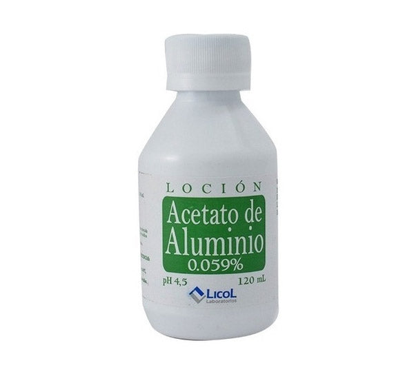 Acetato aluminio licol x120 ml