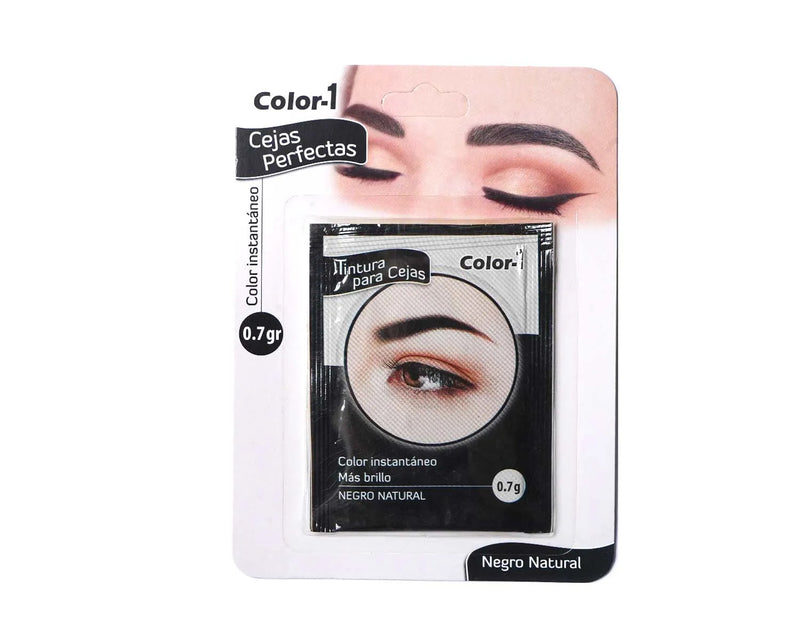 Tintura color uno para cejas negro