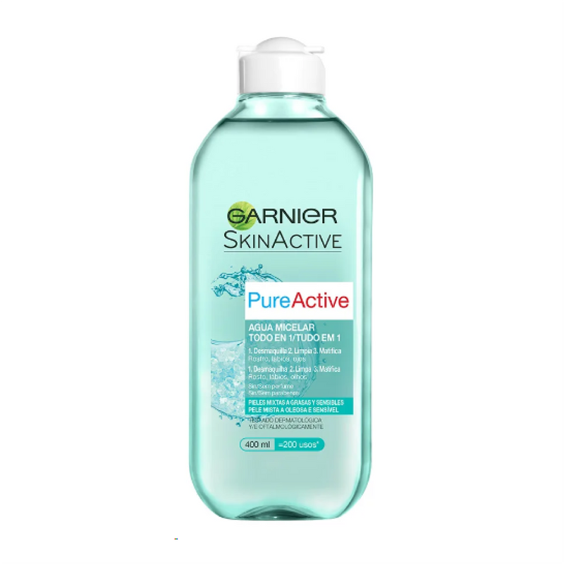 Agua micelar garnier x400 azul