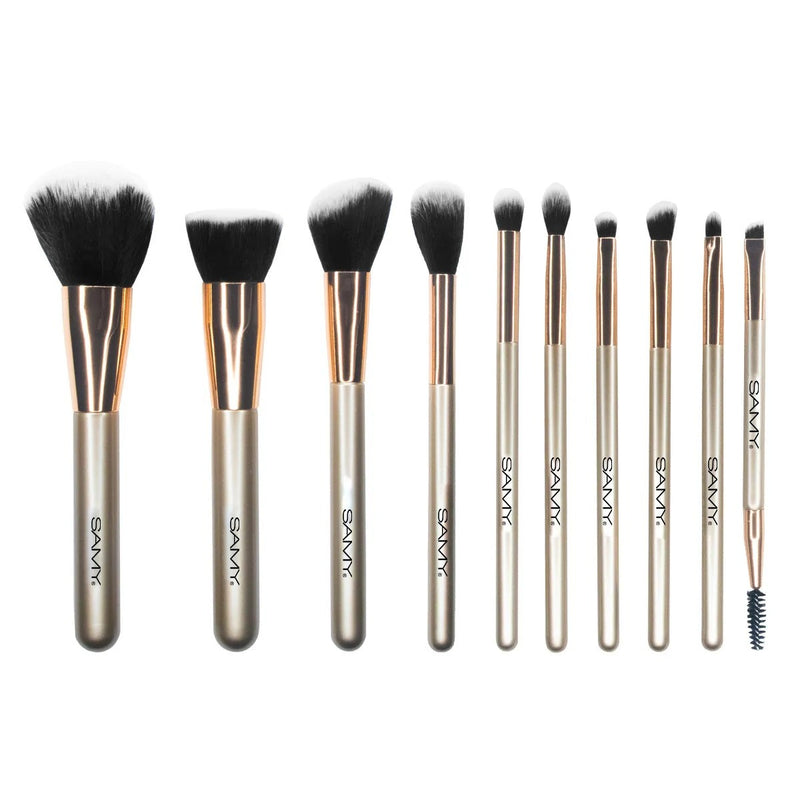 Kit de brochas x10 golden glam