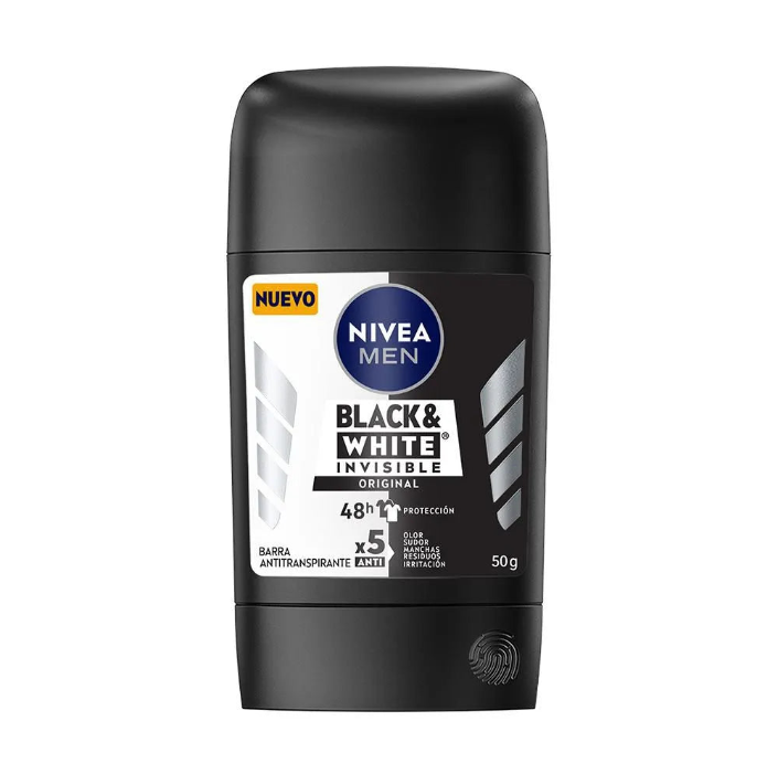 Desodorante barra men x50 g black and white