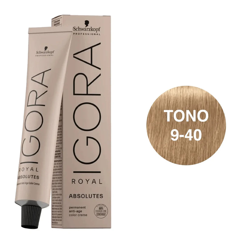 Tintura absolutes rubio muy claro beige natural 9-40