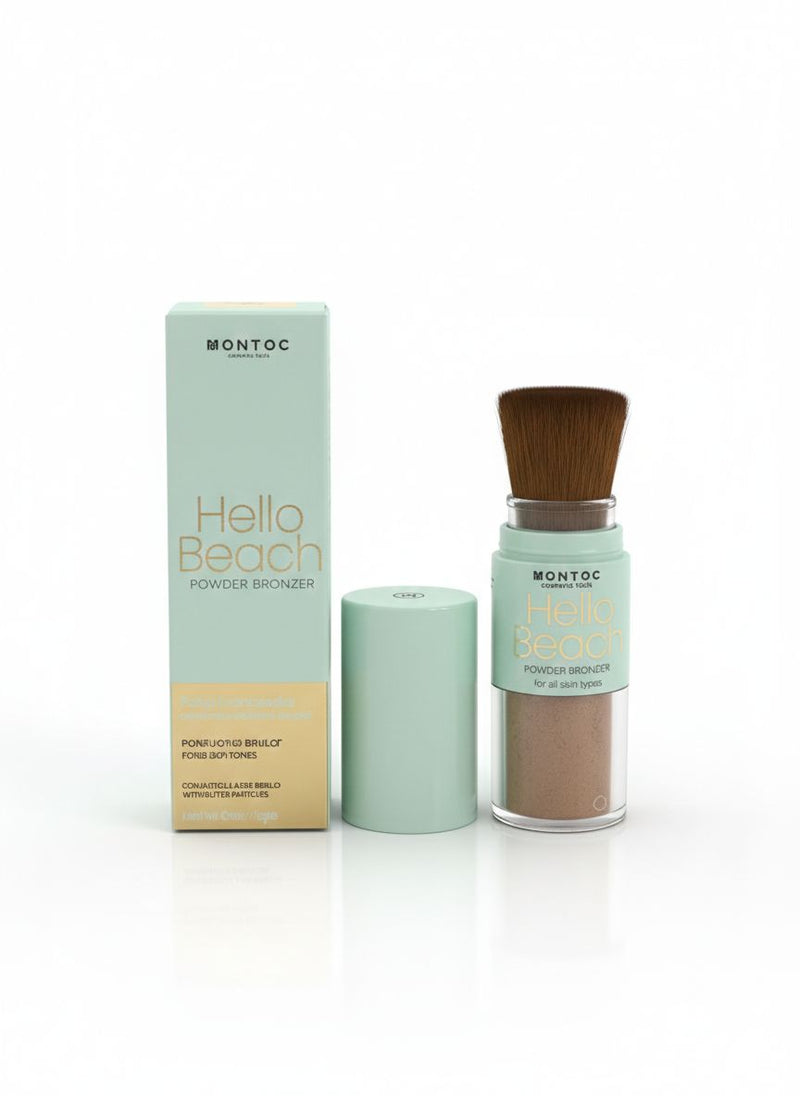 Bronzer en polvo + brocha hello beach 01