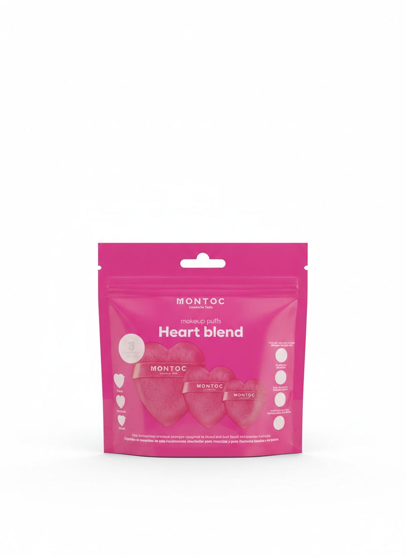Set de borlas heart blend - fucsia