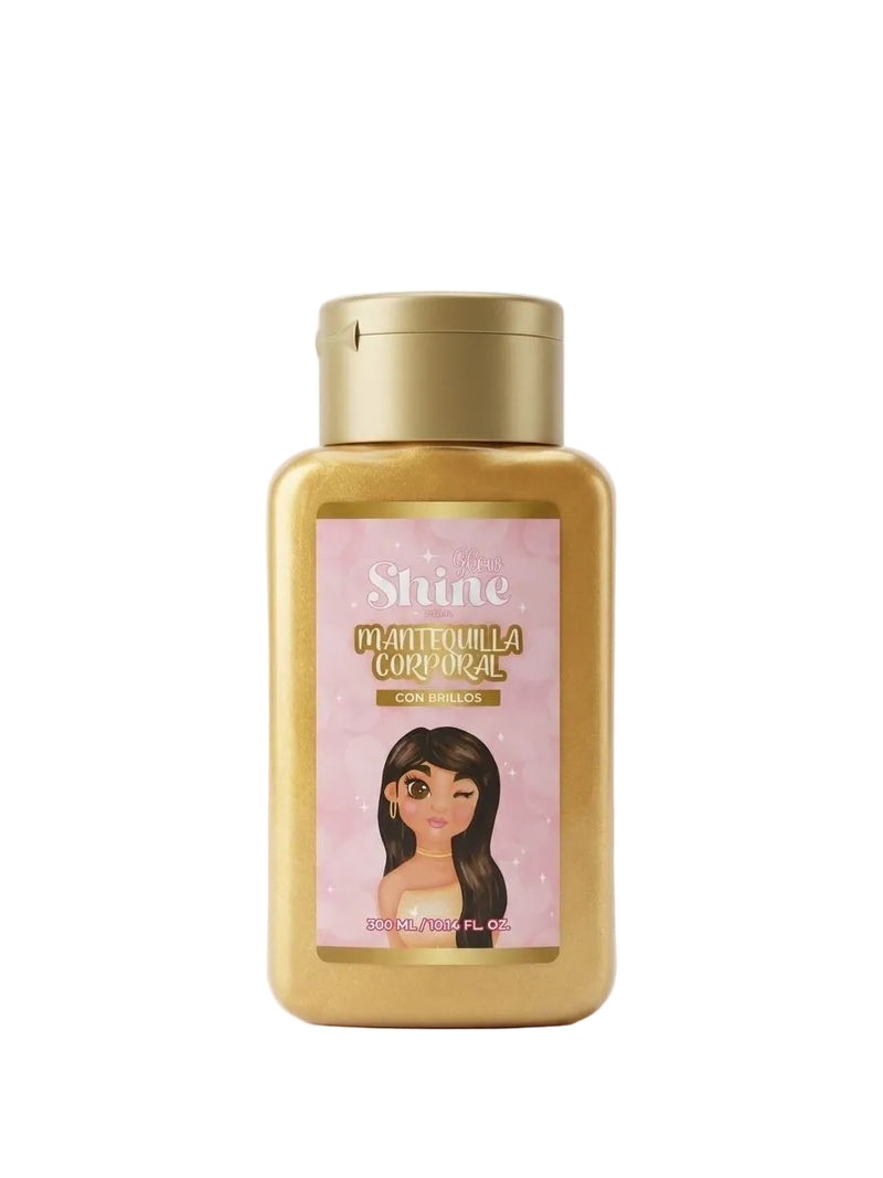 Mantequilla corporal glow shine x300 ml - dorado