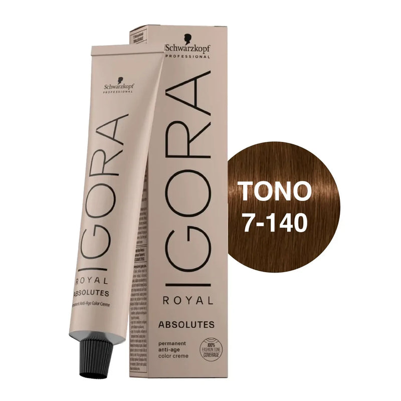 Tintura absolutes rubio medio ceniza beige natural