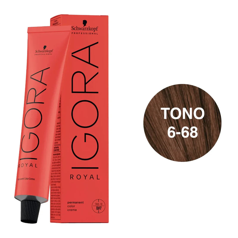 Tintura rubio oscuro chocolate rojo 6-68