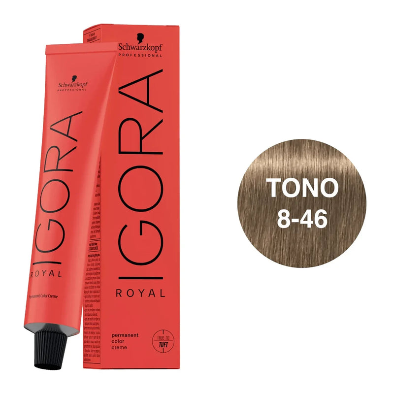Tintura rubio claro beige chocolate 8-46