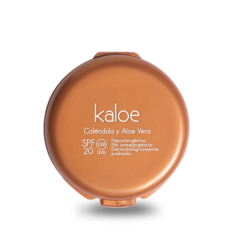 Polvo compacto kaloe tono 02 beige