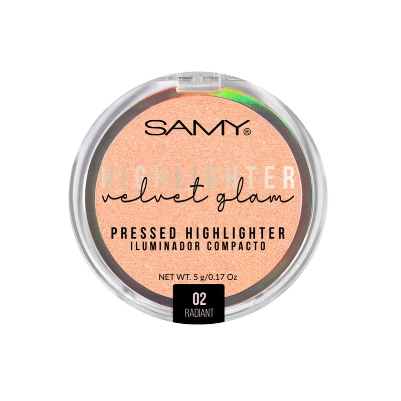 Iluminador compacto velvet glam #02 radiant
