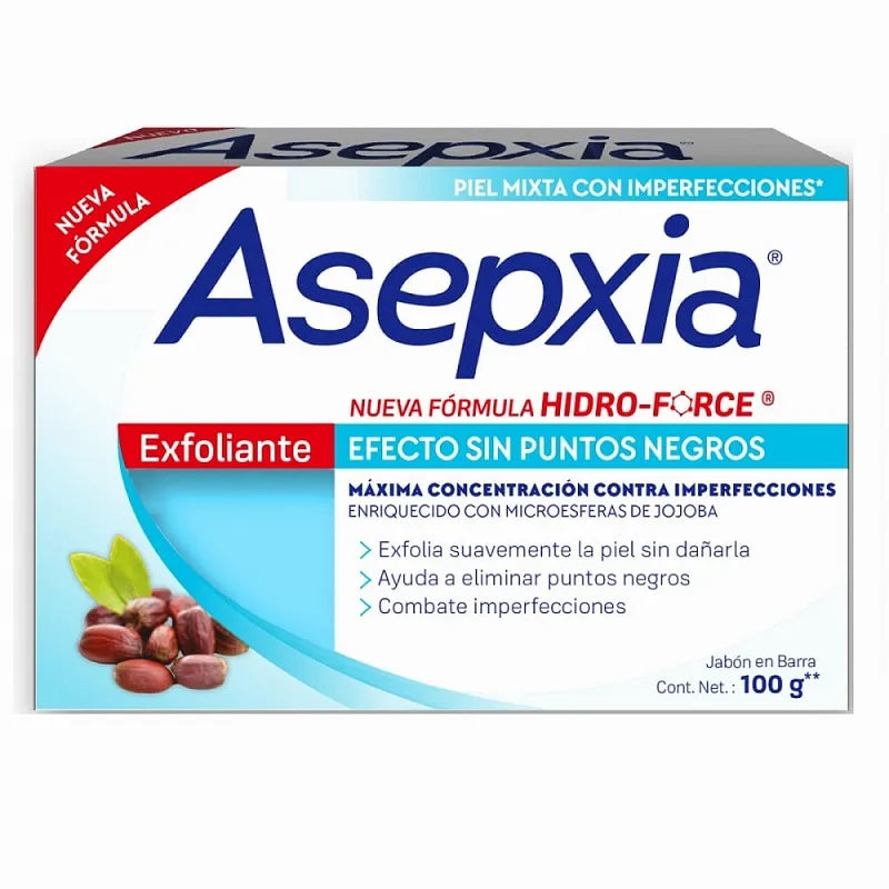 Jabon asepxia exfoliante x100 g
