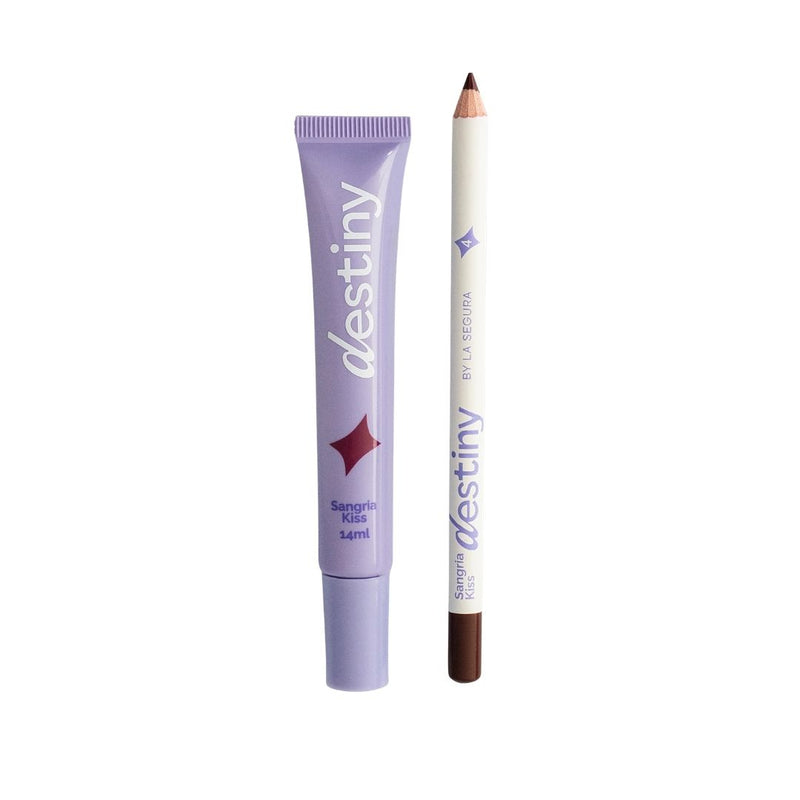 Duo lip gloss + lapiz destiny sangria kiss