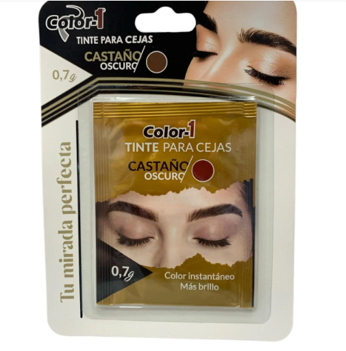 Tintura color uno para cejas cafe oscuro