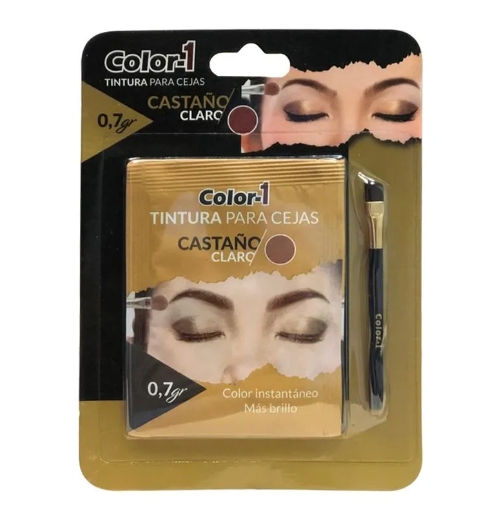 Tintura color uno para cejas cafe claro