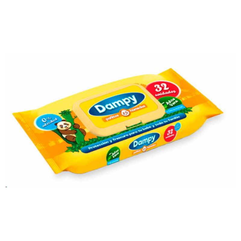Pañitos dampy amarillo x32