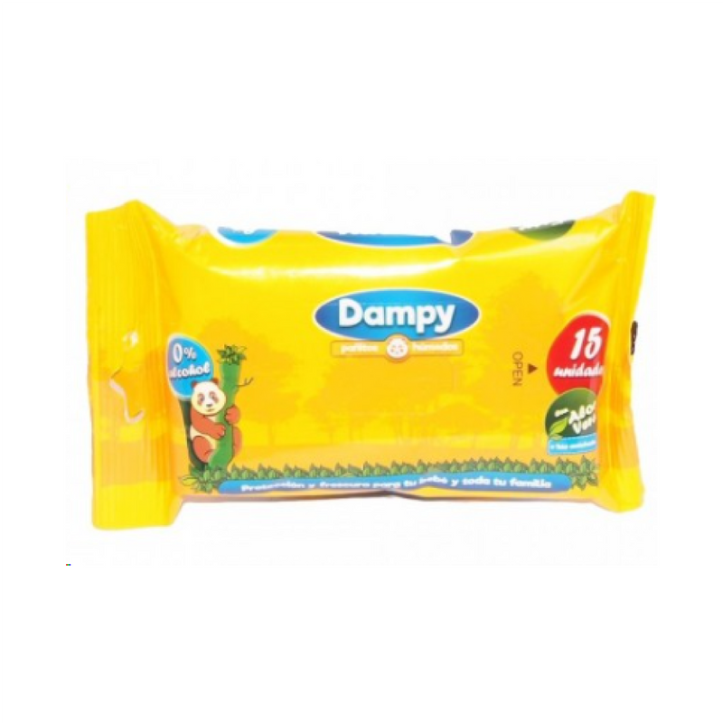 Pañitos dampy amarillo x15