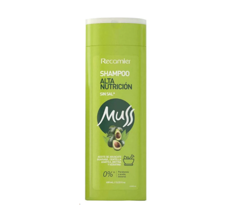 Shampoo nutrición muss x400