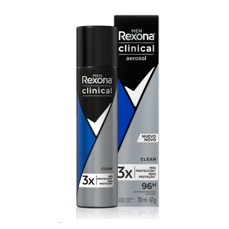 Desodorante aerosol clinial hombre
