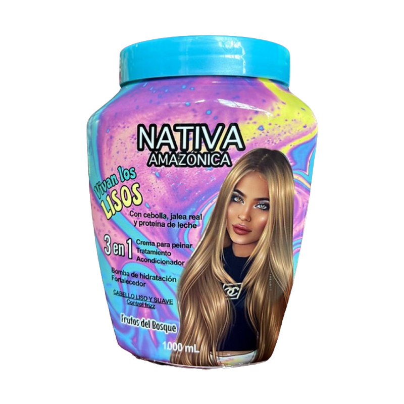 Tratamiento capilar nativa lisos x1000 ml