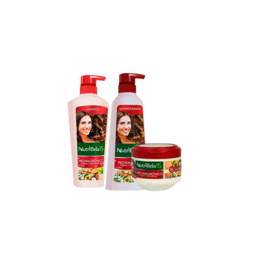 Kit shampoo + acondicionador + tratamiento pro hialuronico