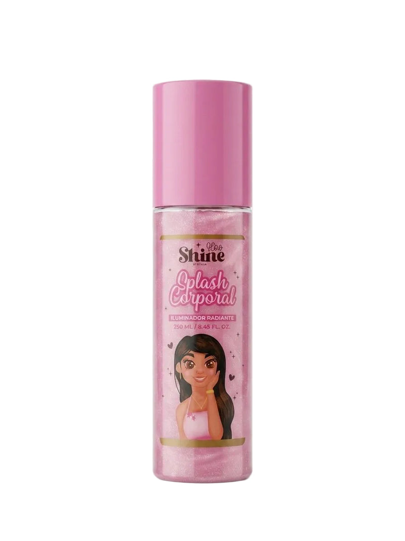 Splash corporal glow shine x250 ml - rosado
