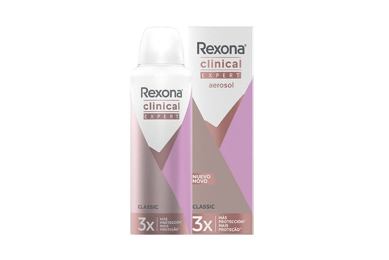 Desodorante aerosol clinical dama x150 ml con caja