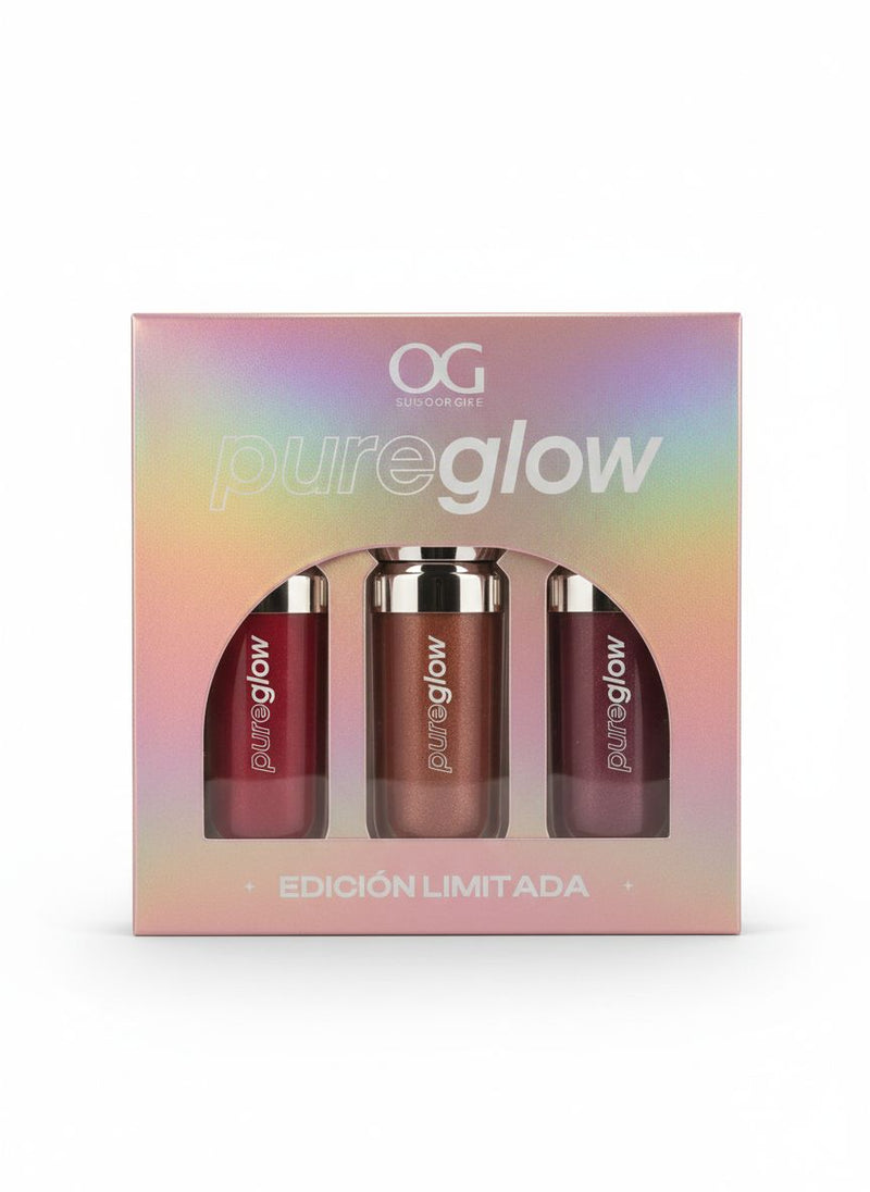 Kit lip gloss x3 pure glow