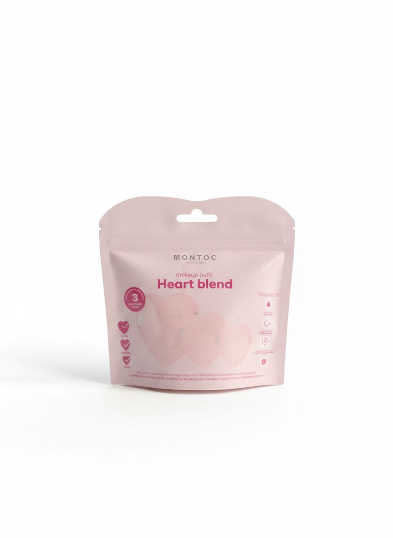 Set de borlas heart blend - rosa