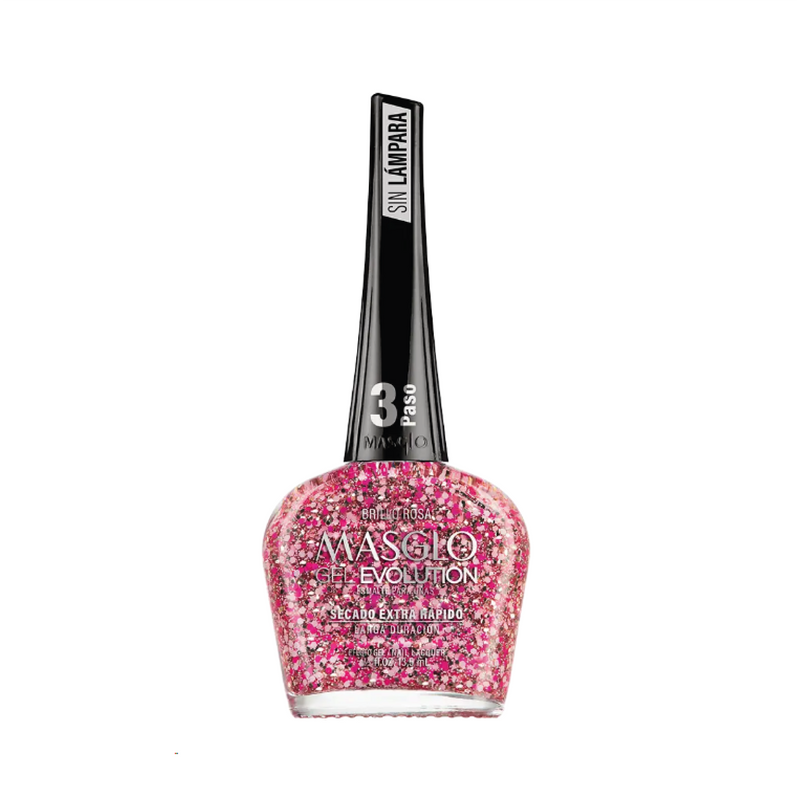 Esmalte brillo rosa gel evolution