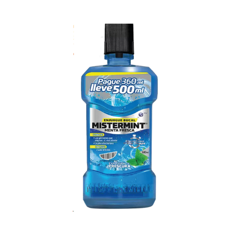 Menta fresca enjuague bucal x500