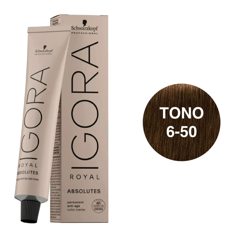 Tintura absolutes rubio oscuro dorado natural 6-50