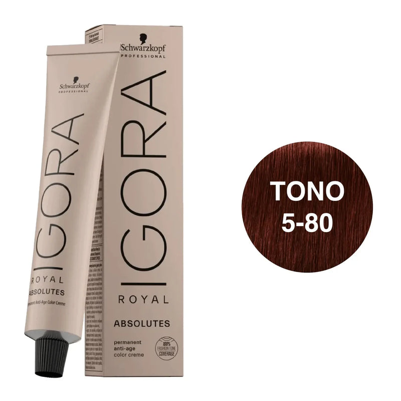 Tintura absolutes castaño claro rojo natural 5-80