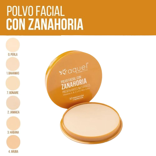 Polvo compacto con zanahoria tono 00 perla