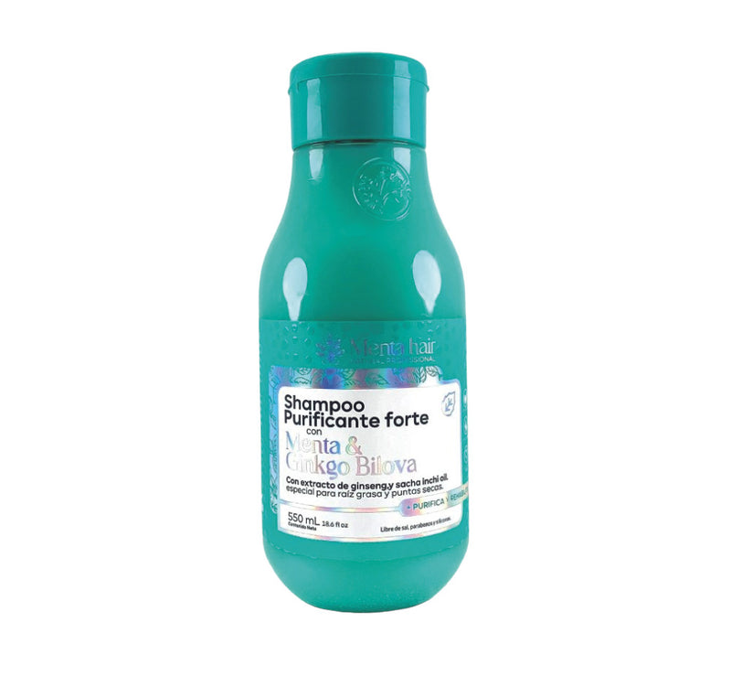 Shampoo menta y ginkgo bilova x550 ml