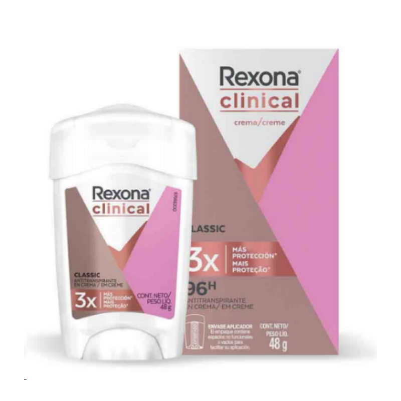 Desodorante clinical rosado x48