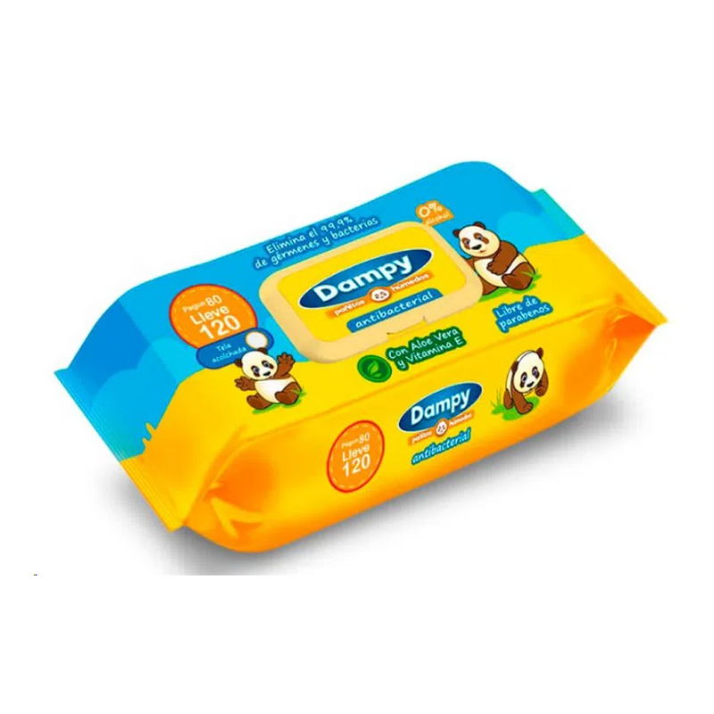 Pañitos dampy amarillo x120