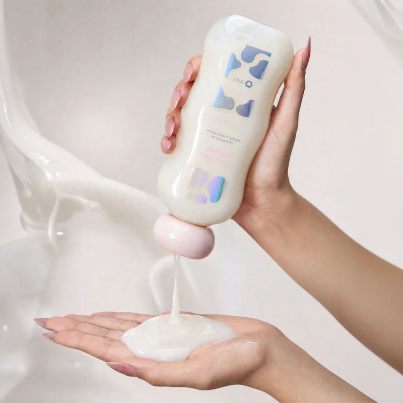 Shampoo de leche y proteínas línea profesional