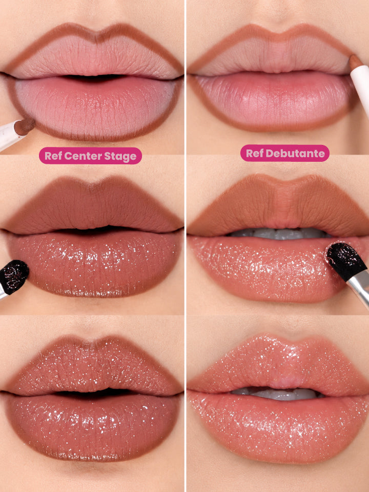 Kit de labios glitter