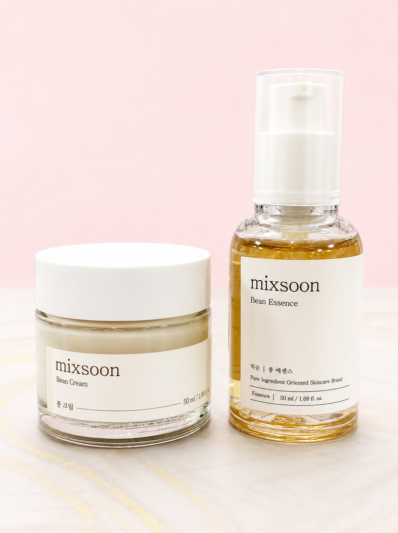 Bean glass skin duo (bean essence + bean cream)
