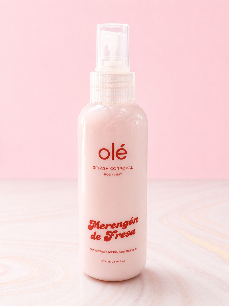 Splash corporal merengue de fresas